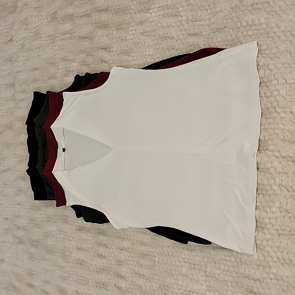V neck sleeveless jersey shirts bundle